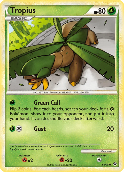 Tropius (66/95) [HeartGold & SoulSilver: Unleashed] - for just $0.15! 