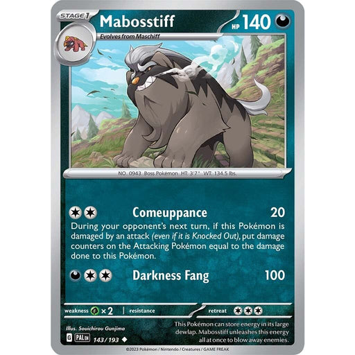 Mabosstiff (143/193) [Scarlet & Violet: Paldea Evolved] - Just $0.10! Shop now at Retro Gaming of Denver