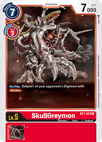 SkullGreymon [BT1-023] [Release Special Booster Ver.1.0] - Just $0.09! Shop now at Retro Gaming of Denver