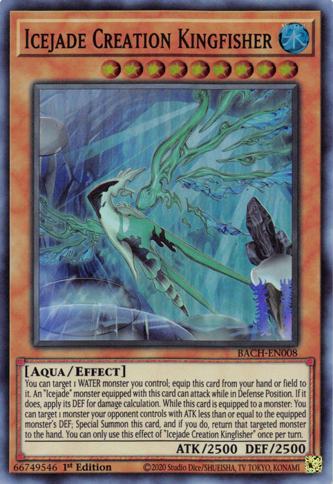 Icejade Creation Kingfisher [BACH-EN008] Super Rare - for just $0.10! 
