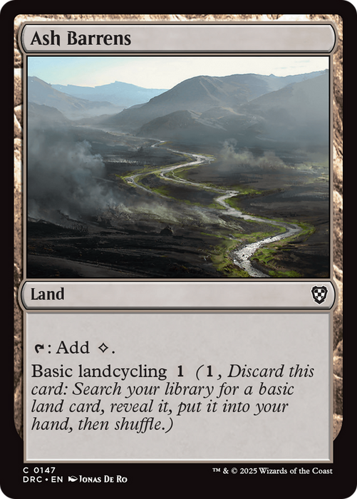 Ash Barrens (DRC-147) - Commander: Aetherdrift - for just $0.10! 