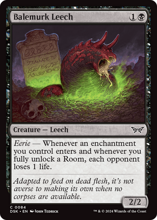 Balemurk Leech (DSK-084) - Duskmourn: House of Horror - for just $0.07! 
