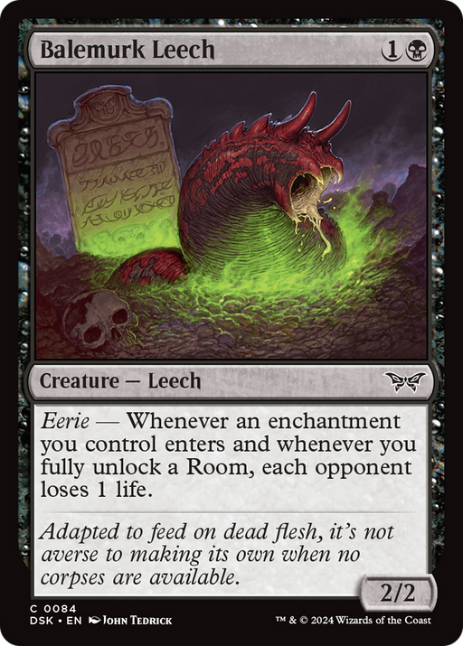 Balemurk Leech (DSK-084) - Duskmourn: House of Horror - for just $0.07! 