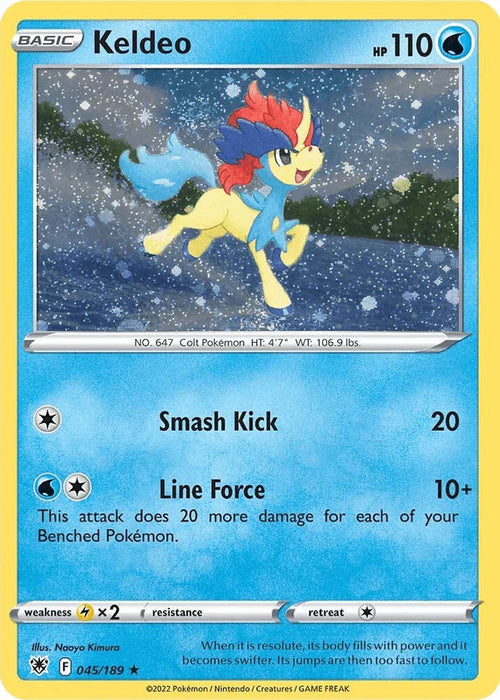 Keldeo (045/189) (Cosmos Holo) [Sword & Shield: Astral Radiance] - for just $0.30! 