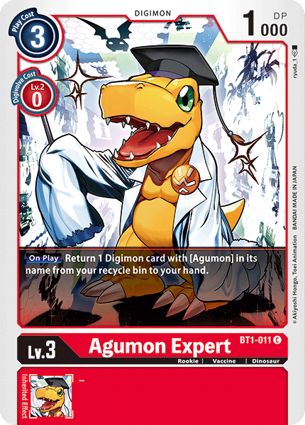 Agumon Expert [BT1-011] [Release Special Booster Ver.1.0] - Just $0.09! Shop now at Retro Gaming of Denver