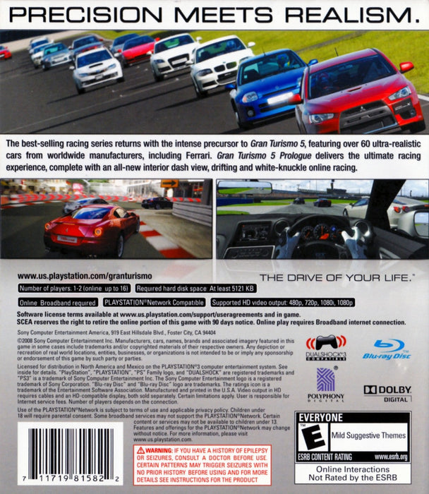Gran Turismo 5: Prologue – PlayStation 3 (PS3) - for just $7.99! 