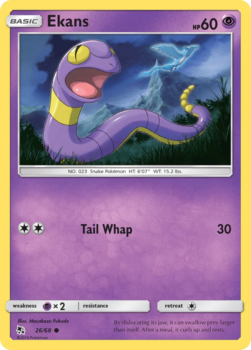 Ekans (26/68) [Sun & Moon: Hidden Fates] - for just $0.10! 