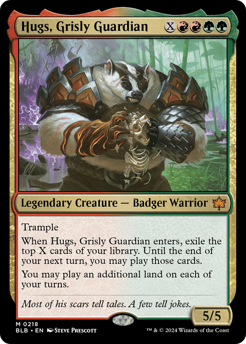Hugs, Grisly Guardian (BLB-218) - Bloomburrow - for just $0.13! 