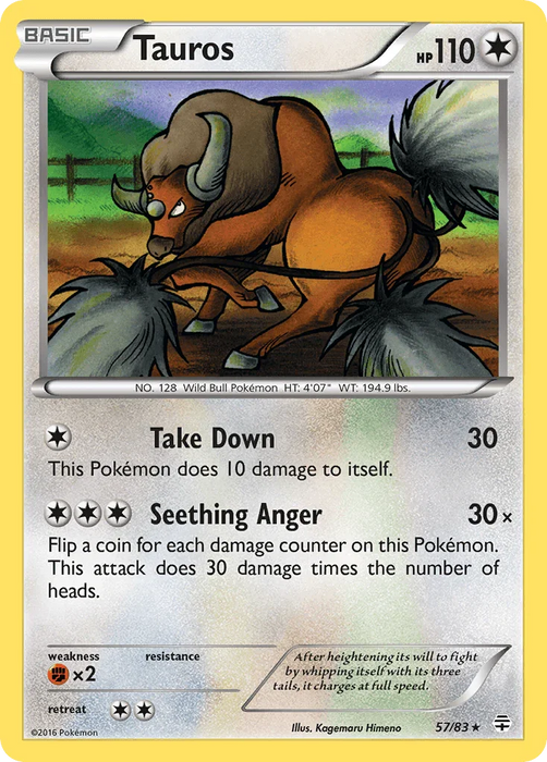 Tauros (57/83) [XY: Generations] - for just $0.15! 