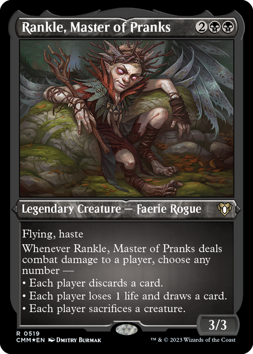 Rankle, Master of Pranks (Foil Etched) [Commander Masters] - Just $3.15! Shop now at Retro Gaming of Denver