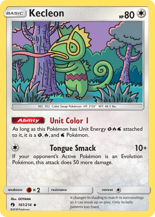 Kecleon (161/214) [Sun & Moon: Lost Thunder] - for just $0.10! 