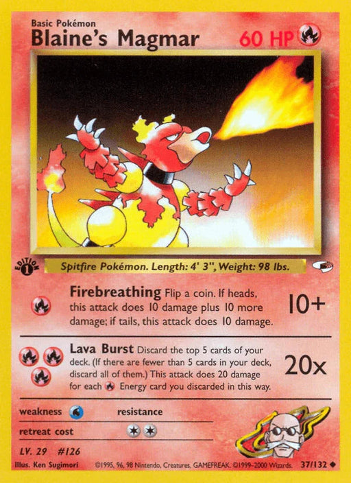 Blaine's Magmar (37/132) [Gym Heroes 1st Edition] - for just $1.95! 