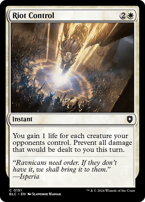 Riot Control (BLC-151) - Bloomburrow Commander - for just $0.10! 