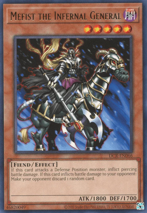 Mefist the Infernal General [DCR-EN066] Rare - for just $0.50! 