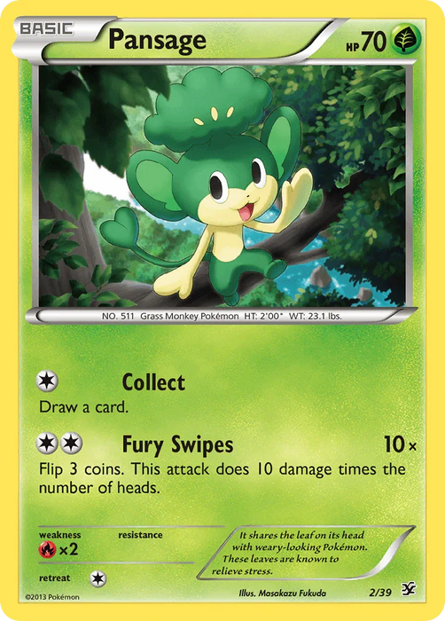 Pansage (2/39) [XY: Kalos Starter Set] - for just $0.25! 