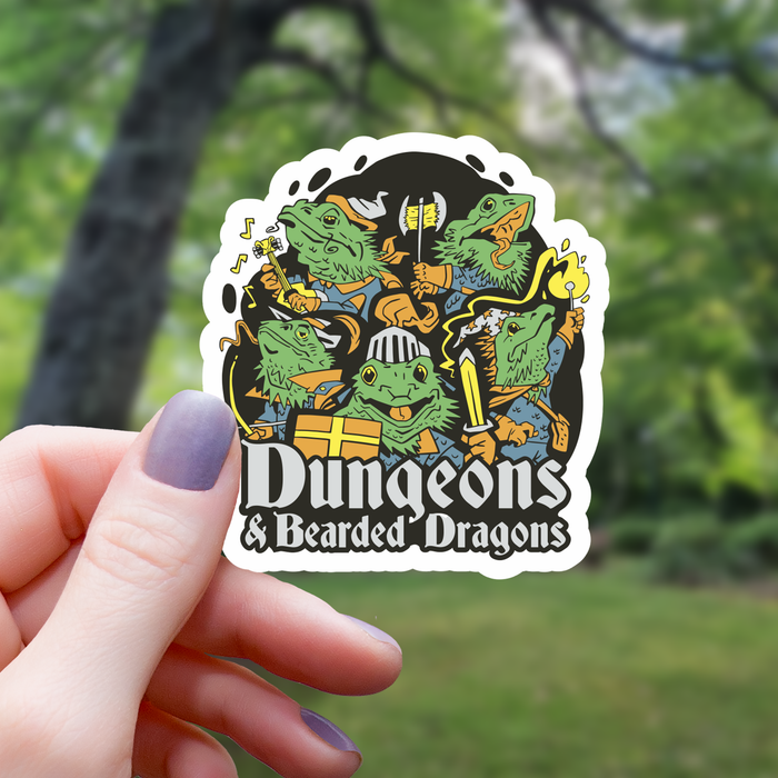 Dungeons and Bearded Dragons Sticker - 3" - for just $3.50! 