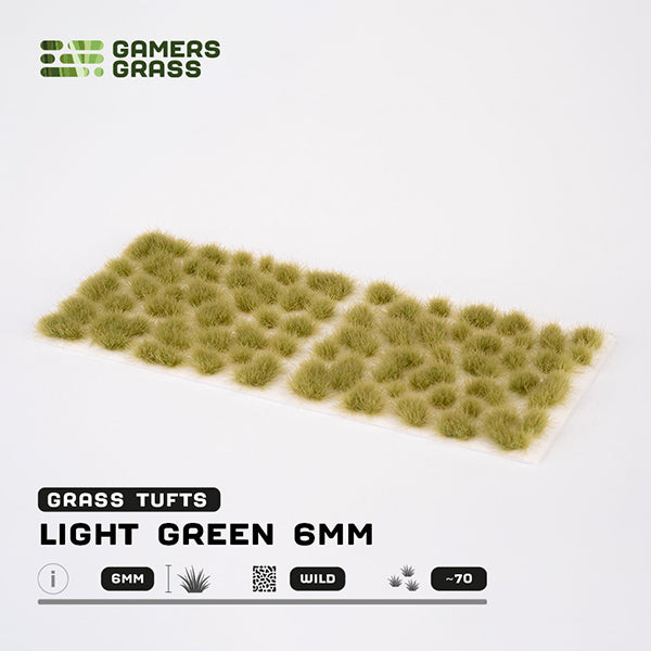 Gamers Grass Tufts: Light Green 6mm- Wild - for just $5.95! 