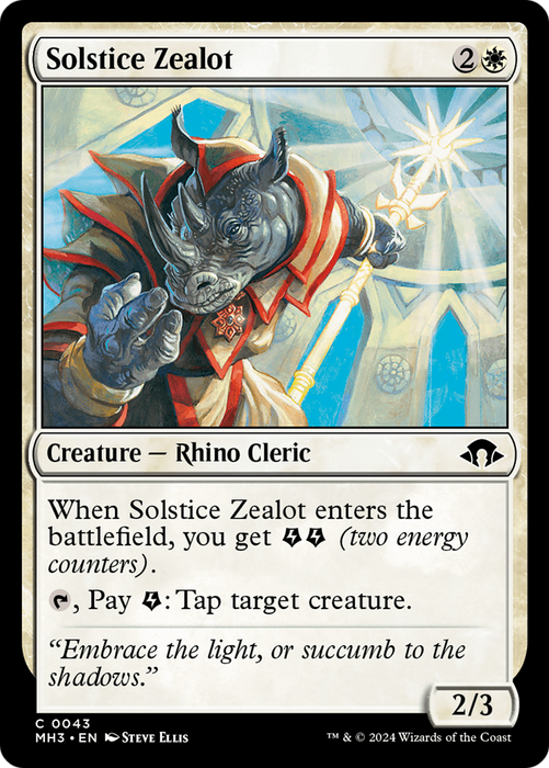 Solstice Zealot (MH3-043) - Modern Horizons 3 - for just $0.01! 