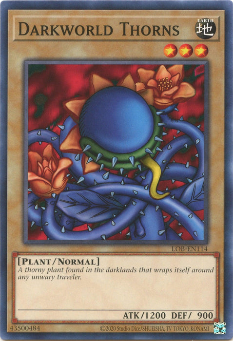 Darkworld Thorns (25th Anniversary) [LOB-EN114] Common - for just $0.10! 