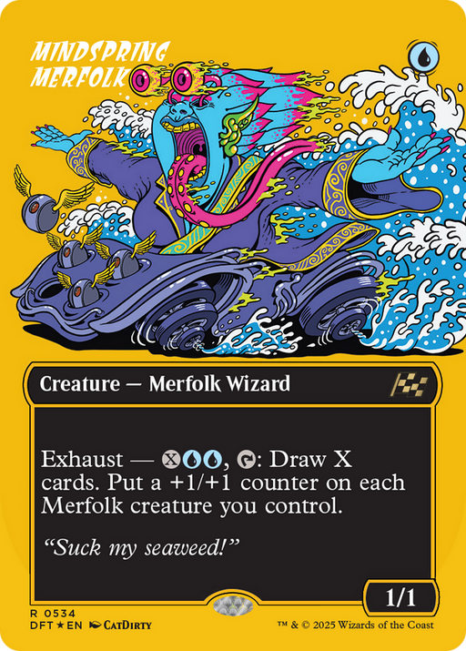 Mindspring Merfolk (DFT-534) - Aetherdrift (Borderless) Foil - for just $1.72! 