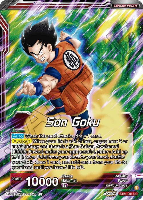 Son Goku // Son Goku, for the Sake of Family (BT21-001) [Wild Resurgence] - for just $0.10! 
