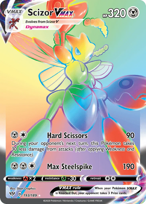 Scizor VMAX (193/189) [Sword & Shield: Darkness Ablaze] - for just $5! 