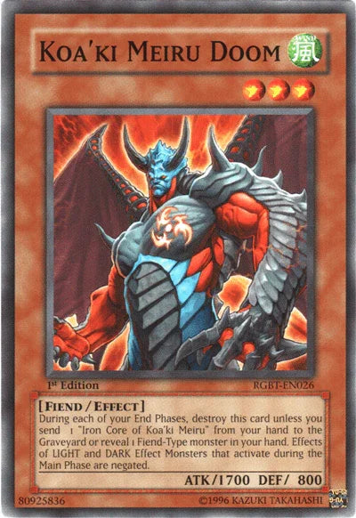 Koa'ki Meiru Doom [RGBT-EN026] Common - for just $0.10! 