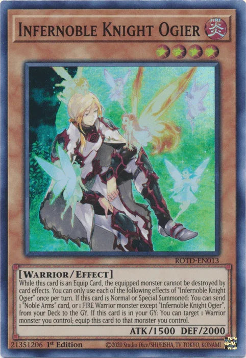 Infernoble Knight Ogier [ROTD-EN013] Super Rare - for just $0.20! 