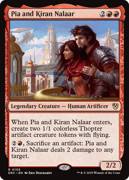 Pia and Kiran Nalaar (DRC-105) - Commander: Aetherdrift - for just $0.10! 