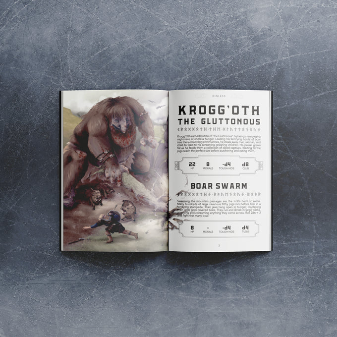 Kinless: Solo Viking RPG (Mork Borg) - for just $40! 