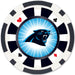 Carolina Panthers 100 Piece Poker Chips - Just $17.99! Shop now at Retro Gaming of Denver