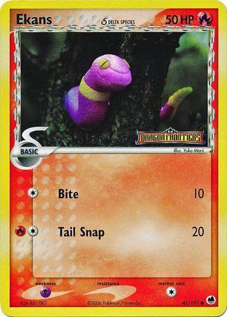 Ekans (47/101) (Delta Species) (Stamped) [EX: Dragon Frontiers] - for just $9.60! 