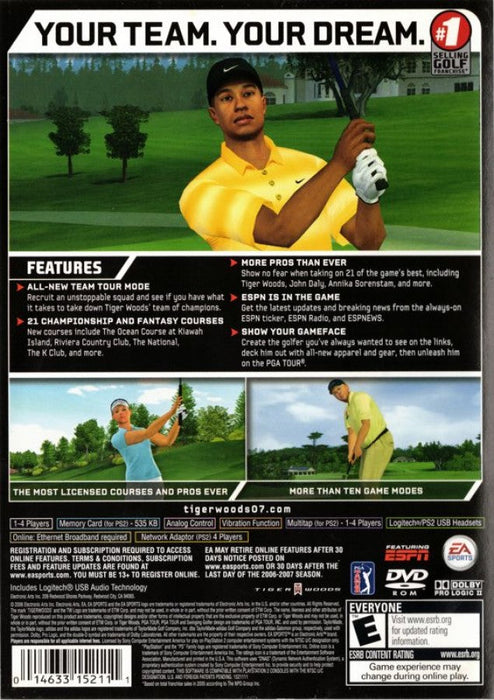 Tiger Woods PGA Tour 07 – PlayStation 2 (PS2) - for just $0! 