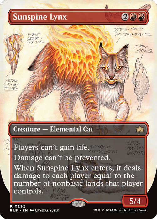 Sunspine Lynx (BLB-292) - Bloomburrow: (Showcase) (Borderless) - for just $0.87! 
