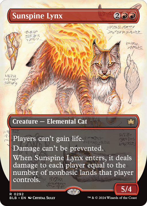 Sunspine Lynx (BLB-292) - Bloomburrow: (Showcase) (Borderless) - for just $0.80! 
