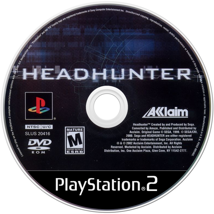 Headhunter – PlayStation 2 (PS2) - for just $8.99! 