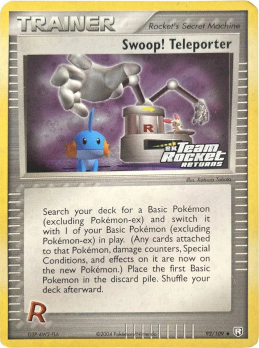 Swoop! Teleporter (92/109) (Stamped) [EX: Team Rocket Returns] - for just $16.40! 