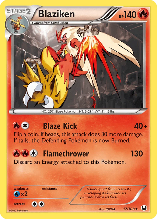 Blaziken (17/108) [Black & White: Dark Explorers] - for just $6.10! 
