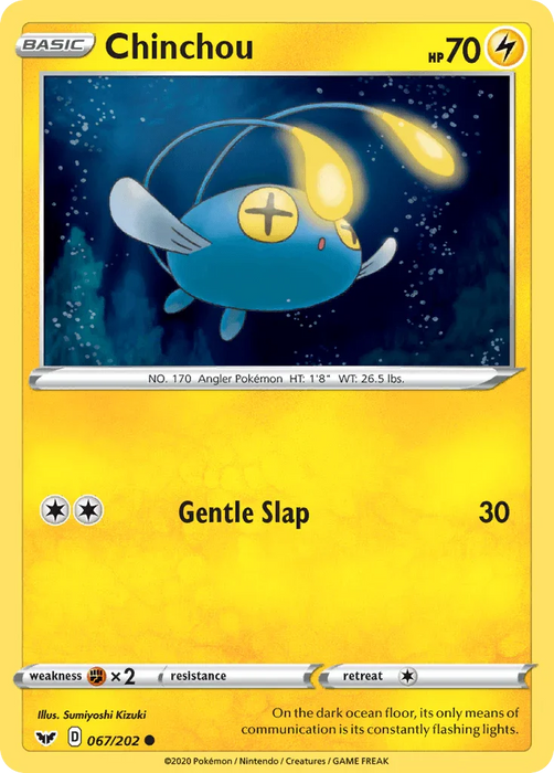 Chinchou (067/202) [Sword & Shield: Base Set] - for just $0.10! 