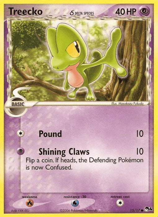 Treecko (15/17) (Delta Species) [POP Series 4] - for just $9.95! 