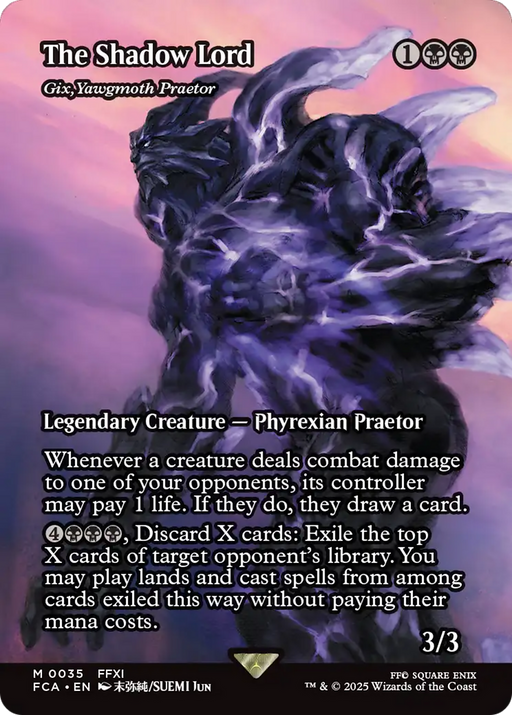 Gix, Yawgmoth Praetor (FCA-035) - FINAL FANTASY: Through the Ages / The Shadow Lord (Borderless) Foil - for just $9.03! 