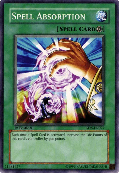 Spell Absorption [SD6-EN027] Common - for just $0.25! 