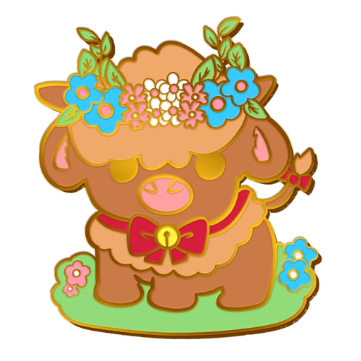 Pride Cow: Transgender Rainbow LGBTQIA+ Enamel Pin - for just $12! 