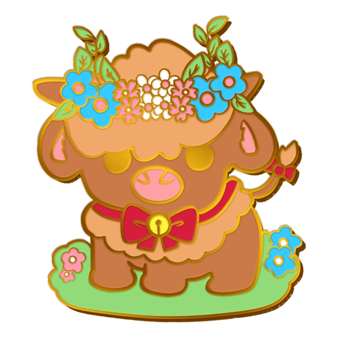 Pride Cow: Transgender Rainbow LGBTQIA+ Enamel Pin - for just $12! 