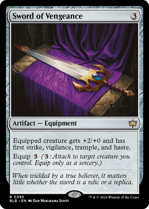Sword of Vengeance (BLB-395) - Bloomburrow - for just $0.24! 