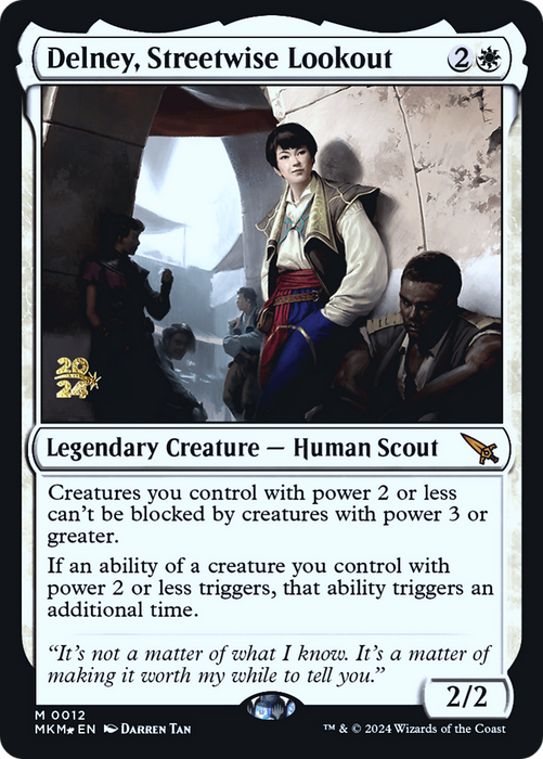 Delney, Streetwise Lookout (PRE-012) - Murders at Karlov Manor Promos Foil - for just $13.68! 