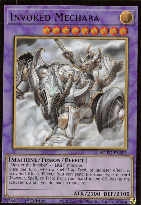 Invoked Mechaba [MGED-EN025] Gold Rare - for just $0.20! 