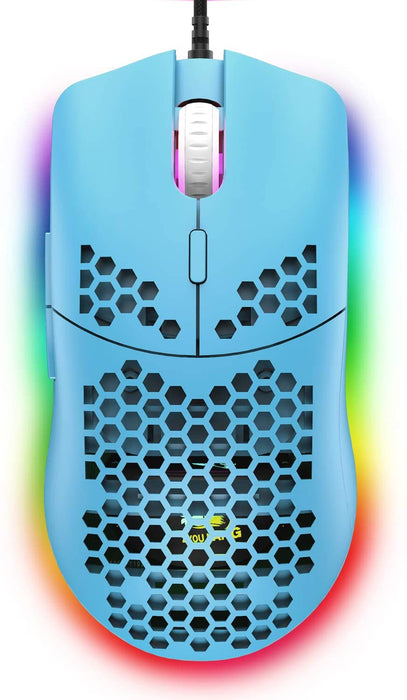 Gaming Mice Mouse 6400 DPI USB RGB Flowing Backlit Light Wired PC Laptop PS4 PS5 Random Color - for just $73.80! 