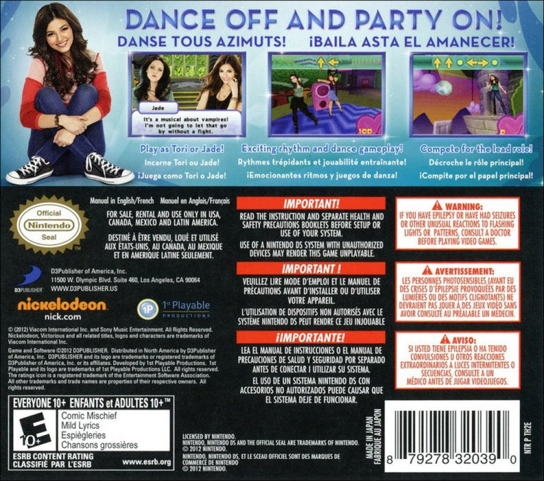 Victorious: Taking The Lead – Nintendo DS (DS) - for just $0! 