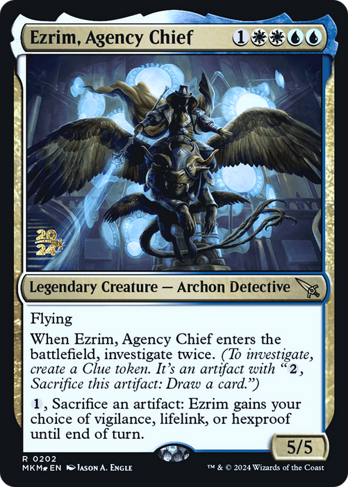 Ezrim, Agency Chief (PRE-202) - Murders at Karlov Manor Promos Foil - for just $0.18! 